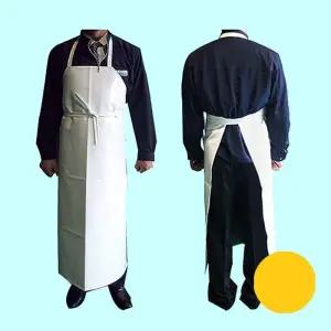 횟집 양면 물이나 수산물 흰색 앞치마(소)(65x90cm)-육류 기름으로부터 방수 안전용품