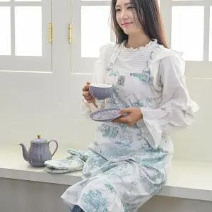 카페앞치마 앞치마 식당앞치마 바리스타앞치마 해피니 디오레 (민트) 앞치마