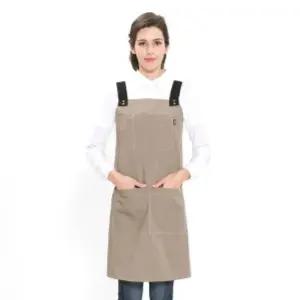 앞치마 주방 라이트카키 공방 H형 요리 단색 미술