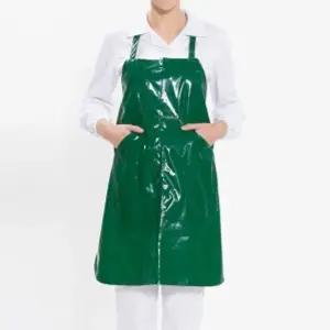 단면 목걸이형 방수 다크그린 요리 앞치마 숏 주방