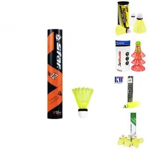 스타 셔틀콕 나일론 12개입 배드민턴 공 콕 연습용/깃털/플라스틱/깃털공/플라스틱공/연습용공/세트/레저용