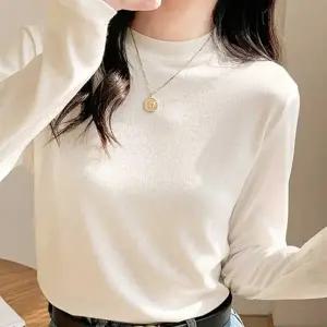여성 겨울 패션 봄 가을 티셔츠 이너 긴팔 아이템 데일리룩 여자 여성의류 나시티셔츠 골지티셔츠