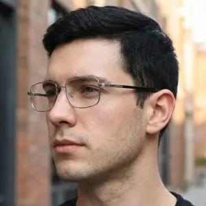 LUXEYE 명품 안경 긱시크 무테 뿔테 안경테 W7030