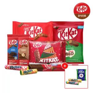[10%+5%+사은품] 네슬레 킷캣 시즌한정 초콜릿 청키 /헤이즐넛/마일로/그린티/미리 준비하는 크리스마스! 골라담기