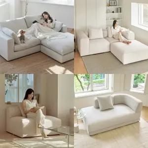 [12월 5% 최종판매가 167,810] 휴도 시월의 동백 외 모음전 2인 3인 구스 기억의 조야 아쿠아 패브릭소파 푹신한 소파