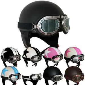 한미 고글모 오토바이 반모 헬멧 바이크 용품 오픈페이스 빈티지헬멧 전동킥보드 스쿠터 하이바