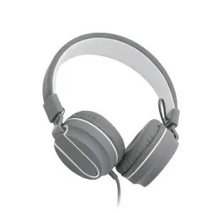 Coms 스마트폰용 접이식헤드셋 그레이-화이트 BB082