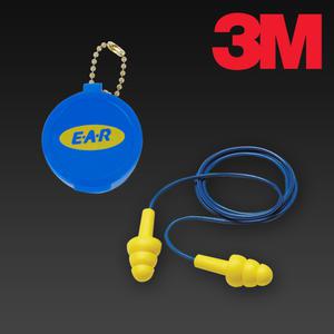 3M 재사용 가능 귀마개 한쌍 Ultra Fit Cord Case 케이스포함 소음방지 청력보호 이어플러그 차음률 25dB