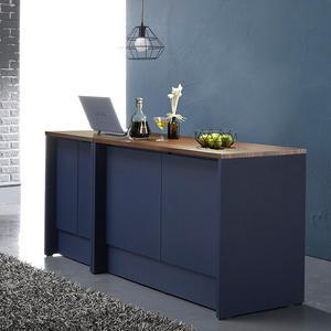 샤인-네이비 1800 홈바세트 (1200+600) 아일랜드식탁 테이블 보조주방 주방수납장