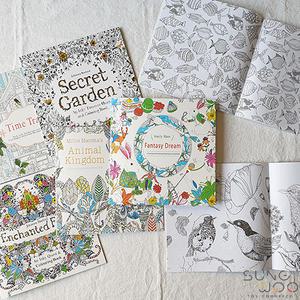 24p 컬러링북 미니사이즈 성인색칠공부 만다라도안