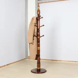 골드라인 (원판형)_ 물푸레 원목 스탠드 옷걸이 행거