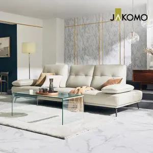 [자코모] 라파 스윙 3.5인 기능.성 럭스 통가죽 천연면피 소가죽 소파