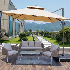 프리미엄 사각폴딩파라솔 대형파라솔 폴딩 테라스 카페