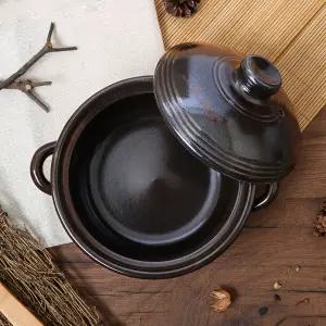 국산 예산 황토 뚝배기 / 옹기방 손잡이 찜기 계란찜 미니 내열냄비