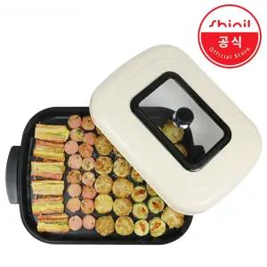 신일 전기그릴 SPP-1600KB 대형 61Cm 잔치팬 다이아몬드코팅 그릴팬 후라이팬