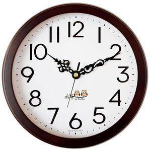 원목 25cm 부엉이 무소음벽시계 국산 벽걸이시계 인테리어 거실 브라운 우드 학교 사무실 식당 교실 개업 집들이선물