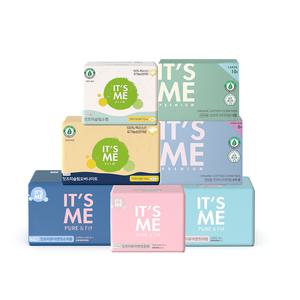 잇츠미 퓨어앤핏 중형 12PX5팩 외 유기농 생리대 대형 롱라이너 오버나이트 슈퍼롱