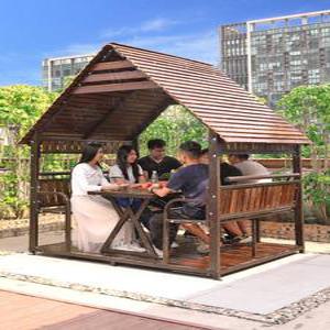 야외 정자 썬룸 바베큐 파고라 원두막 조립식 테라스 바베큐장 옥상