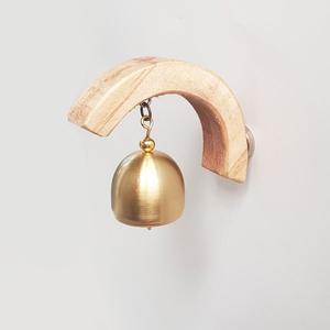 [이앤]현관문종 풍경종 도어벨 아치형 우드미니구리종 출입문종 현관종 현관벨 벽장식 빈티지소품