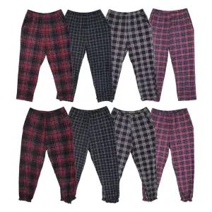 필굿 여성 극세사 피치기모 수면바지 모음 여자 겨울잠옷바지 체크 커플 패밀리룩 홈웨어 실내복 파자마