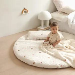 순수 원형러그 100 자수 (커버+솜)