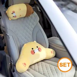 [단독최저가 최대 63 할인](차량용 쿠션세트) /니니즈 차량용 목쿠션+등쿠션