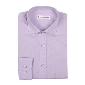 [Roberta di Camerino][로베르따디까메리노] 남성용 모달스판 솔리드 일반핏 핑크 긴소매 셔츠 RO1-301-...