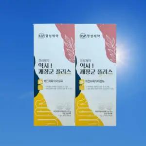 경성제약 역시 쾌장군 플러스 30포 2박스 1개월분 차전자피 식이섬유 건강기능식품 쾌변