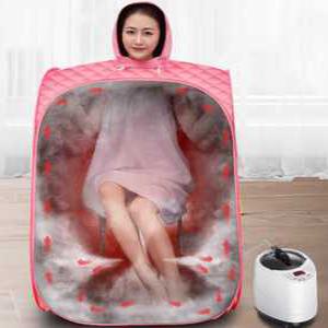 1인용 스팀 사우나기 이동식 접이식 경량 스파 찜질 텐트 훈증 독소제거 가정용 반신욕