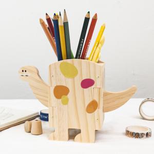 목공 체험 diy 브라키오사우르스 공룡 미니 연필꽂이 키트 재료 반제품 만들기 스튜디오612