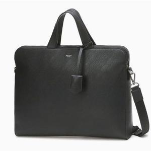 [NS홈쇼핑][헤지스ACC] 블랙 남성 로고배색 가죽 서류가방 HJBA1F412[35190850]