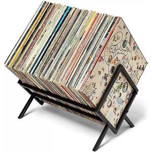 LP 받침대 수납장 앨범 책장 케이스 거치대 캐비닛 시디장 검은색 상자 레코드판 보관함