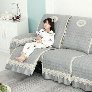 리클라이너 소파 패드 쇼파 매트 베드 3인용 커버 스커트형 그레이 깔개 덮개