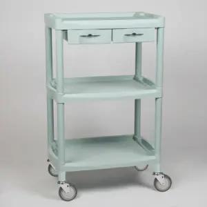 [열린세상] 다용도 병원 드레싱 3단 서랍 2칸 높은 이동카트 Y-201DH