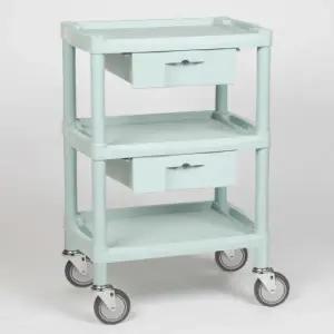 [열린세상] 다용도 병원 드레싱 3단 서랍 2칸 이동카트 Y-101K