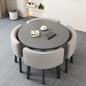 원탁테이블세트 4인용 사무실 원탁 탁자 원형 휴게실