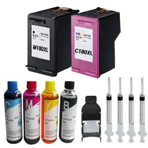 삼성 SL-J1660 Series 대용량 호환잉크카트리지 INK-M180XL+C180XL + 약 1500매분 리필잉크세트