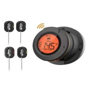 무선 심부 온도계 리모컨 조리 Black 기기 긴 바베큐 고감도 기름 액체 우유 타이머 탐침 고기