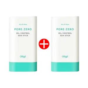 [2개기획]오브제 포어 제로 오일 컨트롤 선스틱 18g 덱스 선크림