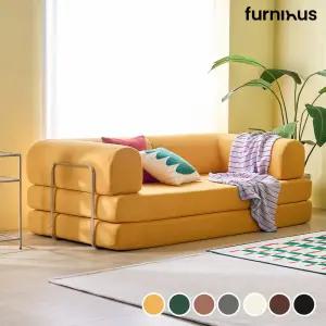 퍼니인어스 멜로우 볼드 소파 3인 패브릭 가죽 압축 쇼파 2000