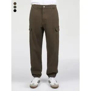 [NIX]유니) 3/4밴딩 피치기모 코튼 스판 테이퍼드 카고 조거 (FNRWCNT785P)