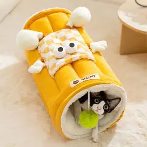 숨숨집 터널 고양이 동굴집 하우스 반려묘 반려동물 방석 쿠션 매트 쉼터