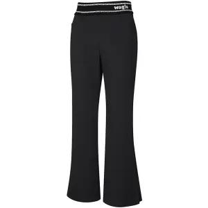 국내매장정품 와이드앵글 골프웨어 여성 바지 팬츠 WG 니트 웨이스트 부츠컷 (Black) 라운딩 와이드앵글여