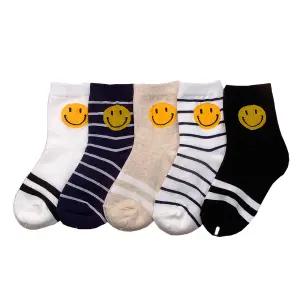 스마일링(5족) 아동 양말 유아 아기 초등학생 어린이 국산
