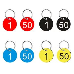 번호판 키링 숫자 열쇠고리 1-50 세트 DD-13027