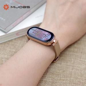 샤오미 미밴드 10 9 8 7 6 5 4 3 스트랩  스마트 가죽 손목