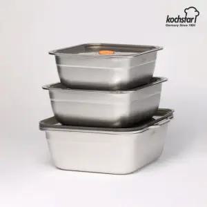 콕스타 블랑크 스텐 사각 바트 12P 세트 풀바트 스텐통 밧드 KSC-SBT