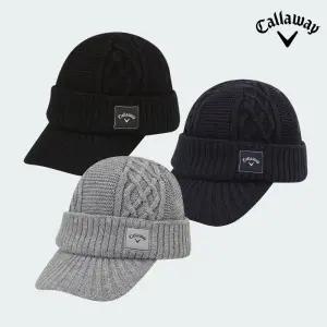 [캘러웨이코리아정품] 25년 신상품 브림 니트 비니 골프모자