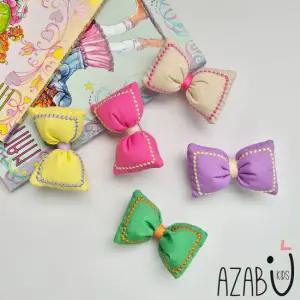 [아자브키즈] 펀펀 리본 핀 여아 아동 헤어 악세사리