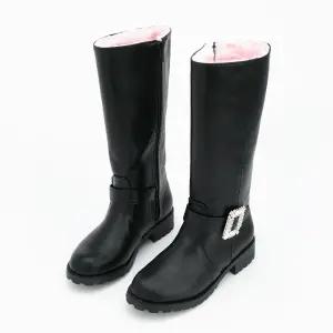 쁘띠 크리스탈 롱 털 아동 어린이 키즈 여자 여아 겨울부츠